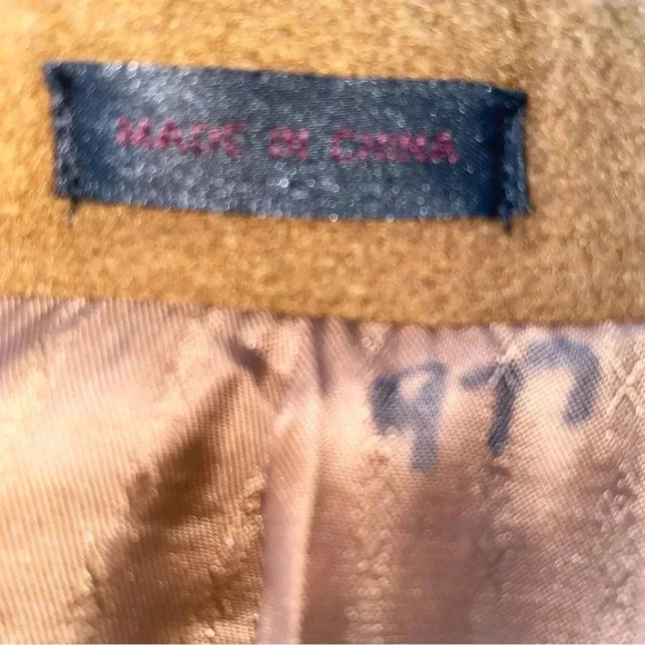 Vintage Falcone Men’s Long Dress Coat With Tye Belt Like New - Picture 17 of 17